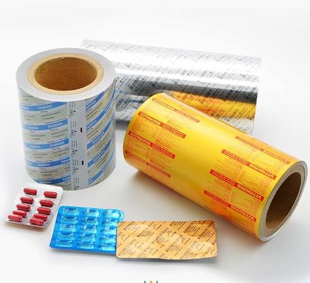 Folia aluminiowa powlekana złotem Pharma do pakowania leków