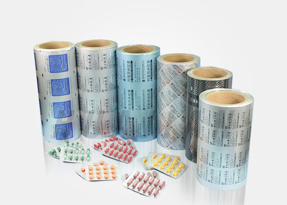 Farmaceutyczne kapsułki tabletki pigułki opakowania nadruk na blistrze aluminiowym w kolorze złotym