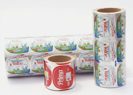 drukowane naklejki do etykietowania żywności laminowanej folią aluminiową,