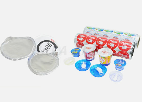 Kubek jogurtu z nadrukiem na gorąco Laminowana aluminiowa folia uszczelniająca