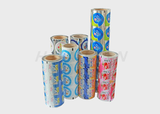 Zgrzewana folia aluminiowa Laminowana pokrywka Etykiety do żywności